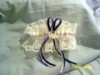 Plus Sizes Wedding garter 2 tones of Purple