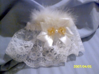 Wedding Garter peach color